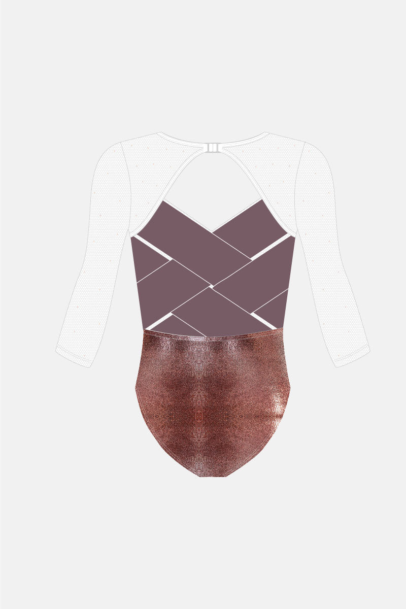 Giana 3/4 Sleeve Comp Leotard