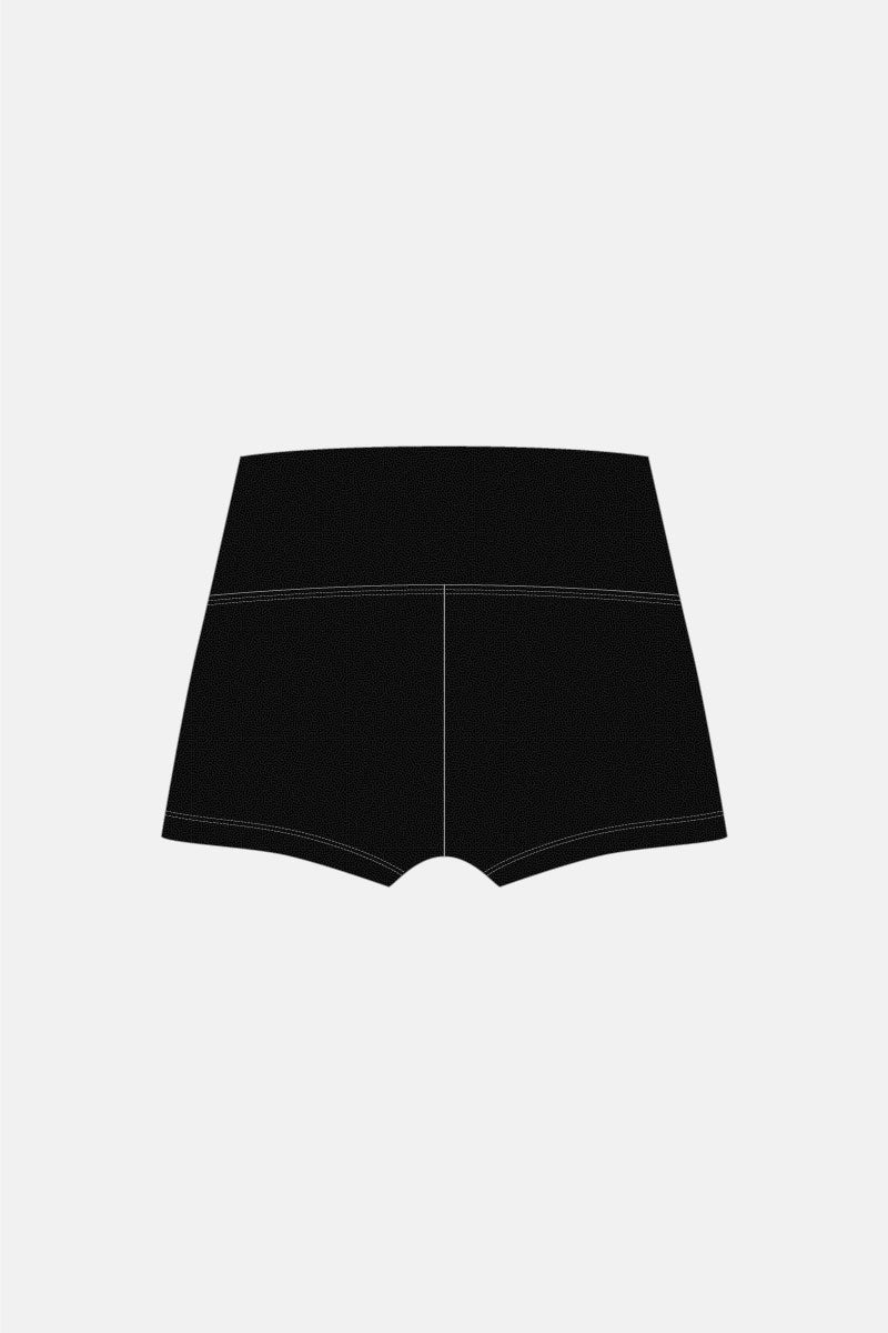 Black Mystique High Waisted Shorts