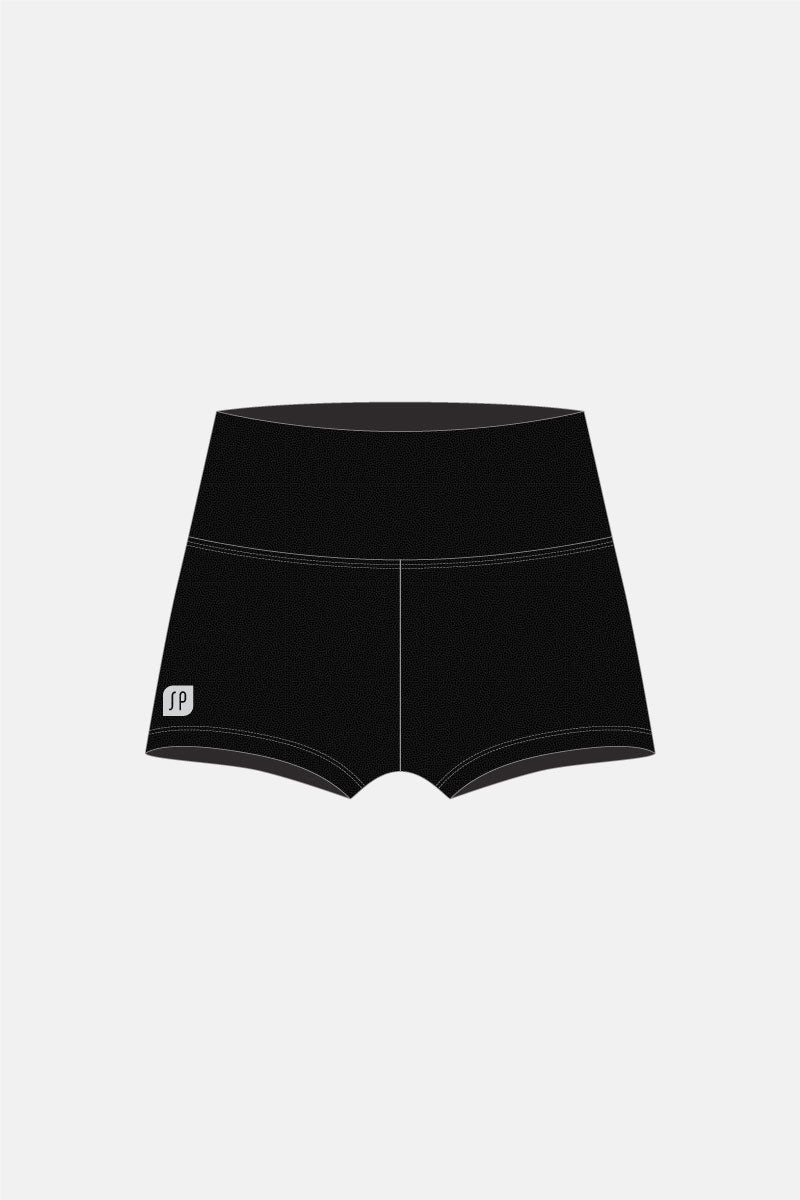 Black Mystique High Waisted Shorts