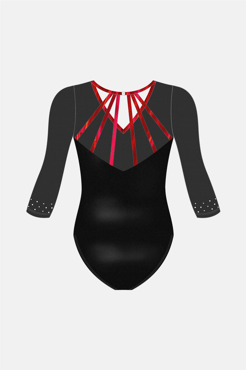 New Girls 3/4 Slv Comp Leotard Option 1