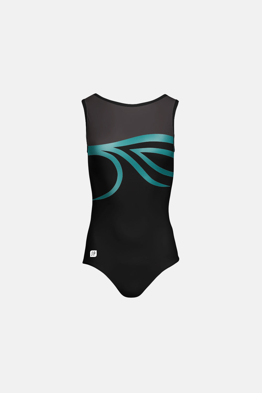 Girls IVY Black Sleeveless Leotard