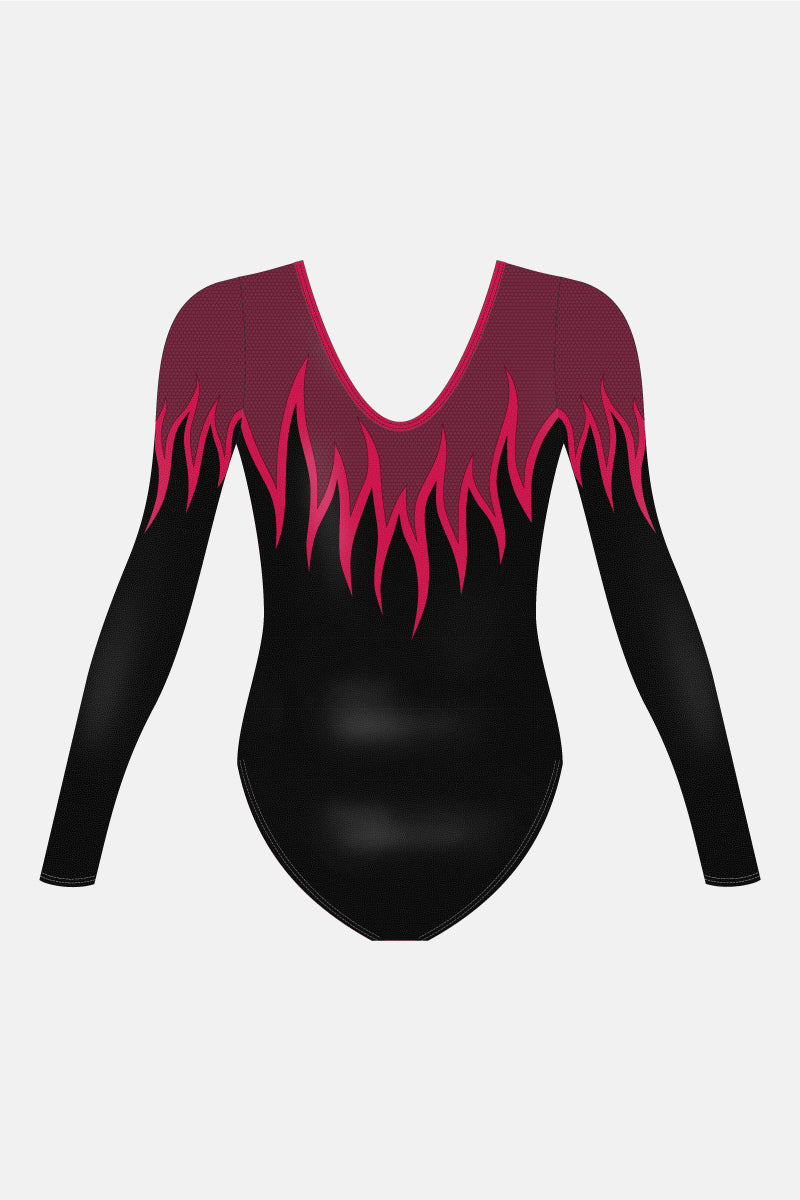 Girls Senior Long Sleeve Leotard