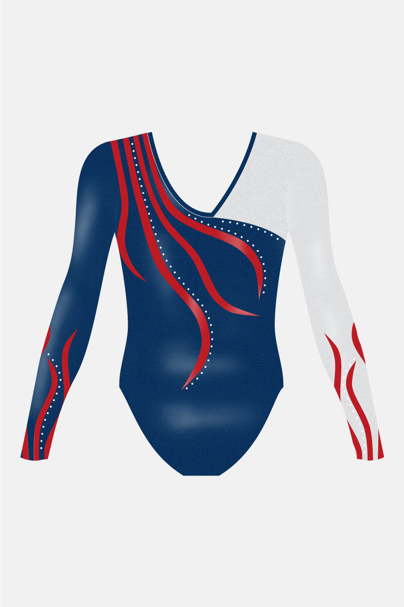 Girls L4-6 LS Comp Leotard