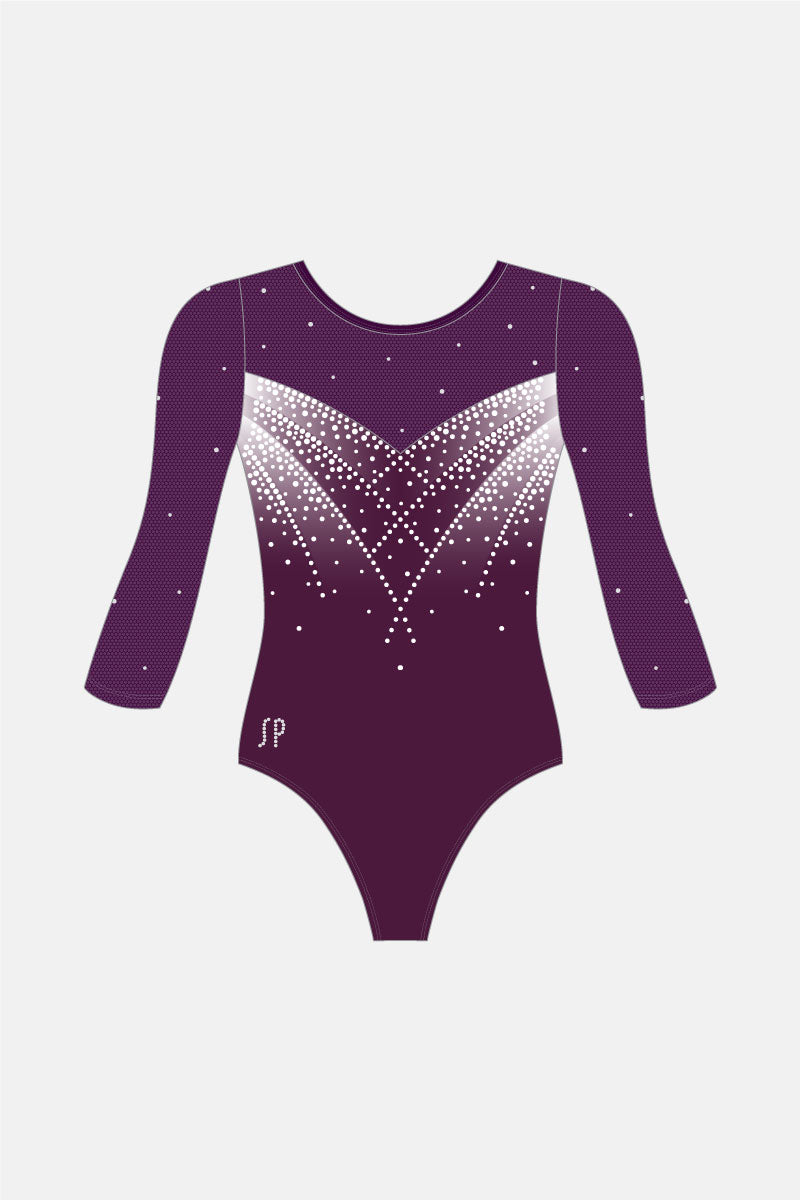 Girls 3/4 Slv Comp Leotard