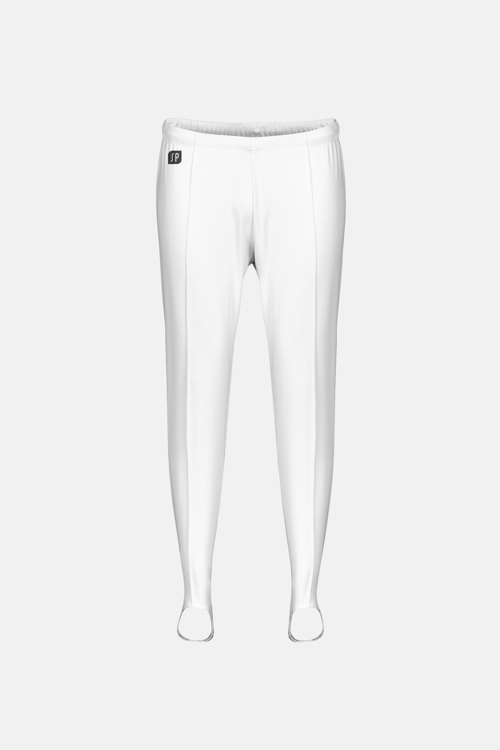 Boys White Comp Long Pants