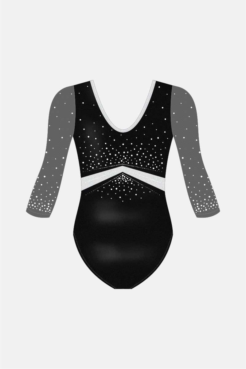 Senior 3/4 Slv Leotard Shelf Bra