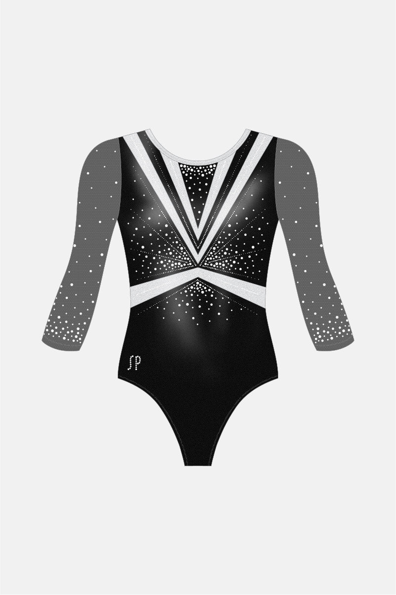 Senior 3/4 Slv Leotard Shelf Bra
