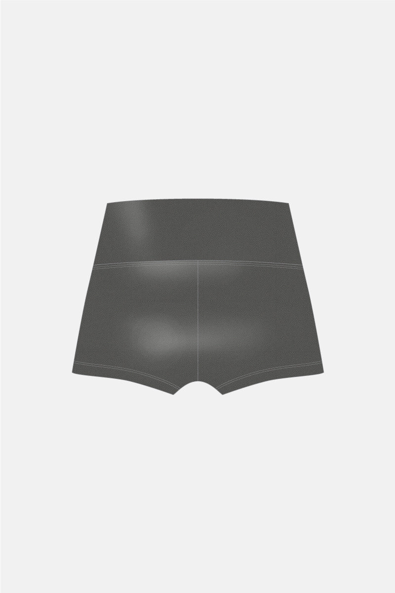 Highwaisted Short - Gunmetal Mystique