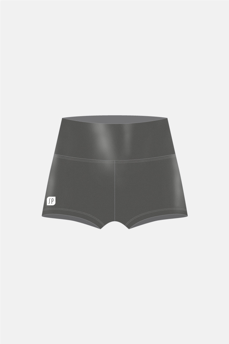 Highwaisted Short - Gunmetal Mystique