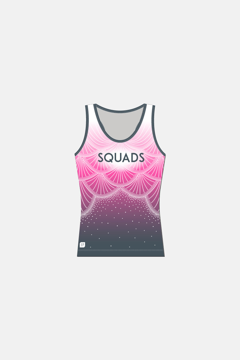 Girls Singlet - Emerald/Ruby Squad
