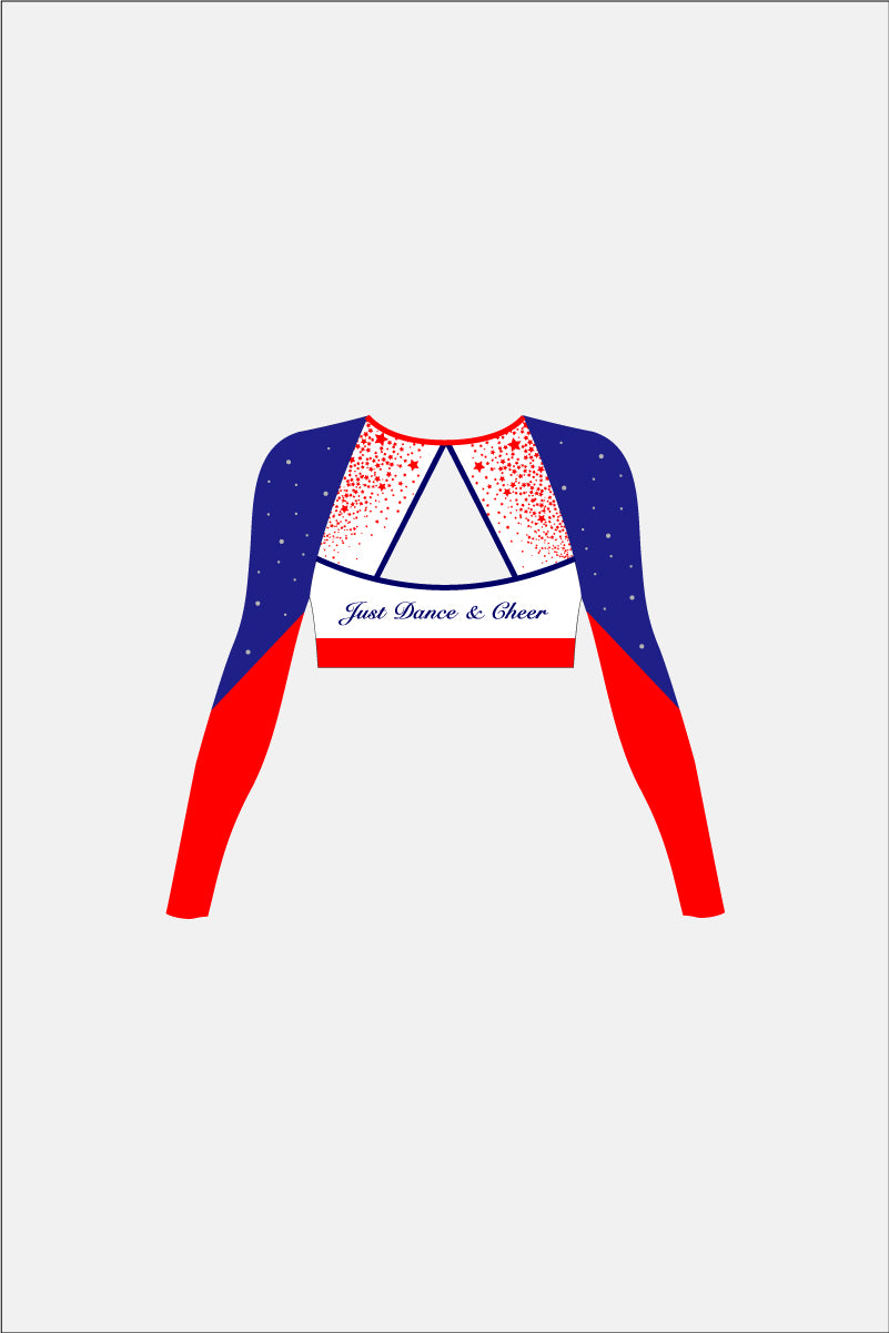 Womens Cheer Midriff Top