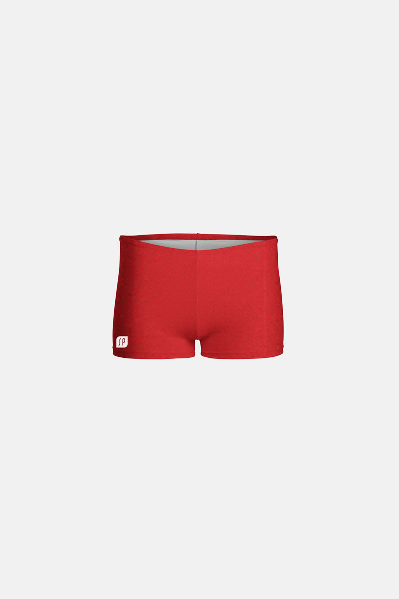 Womens Red Mystique Shorts