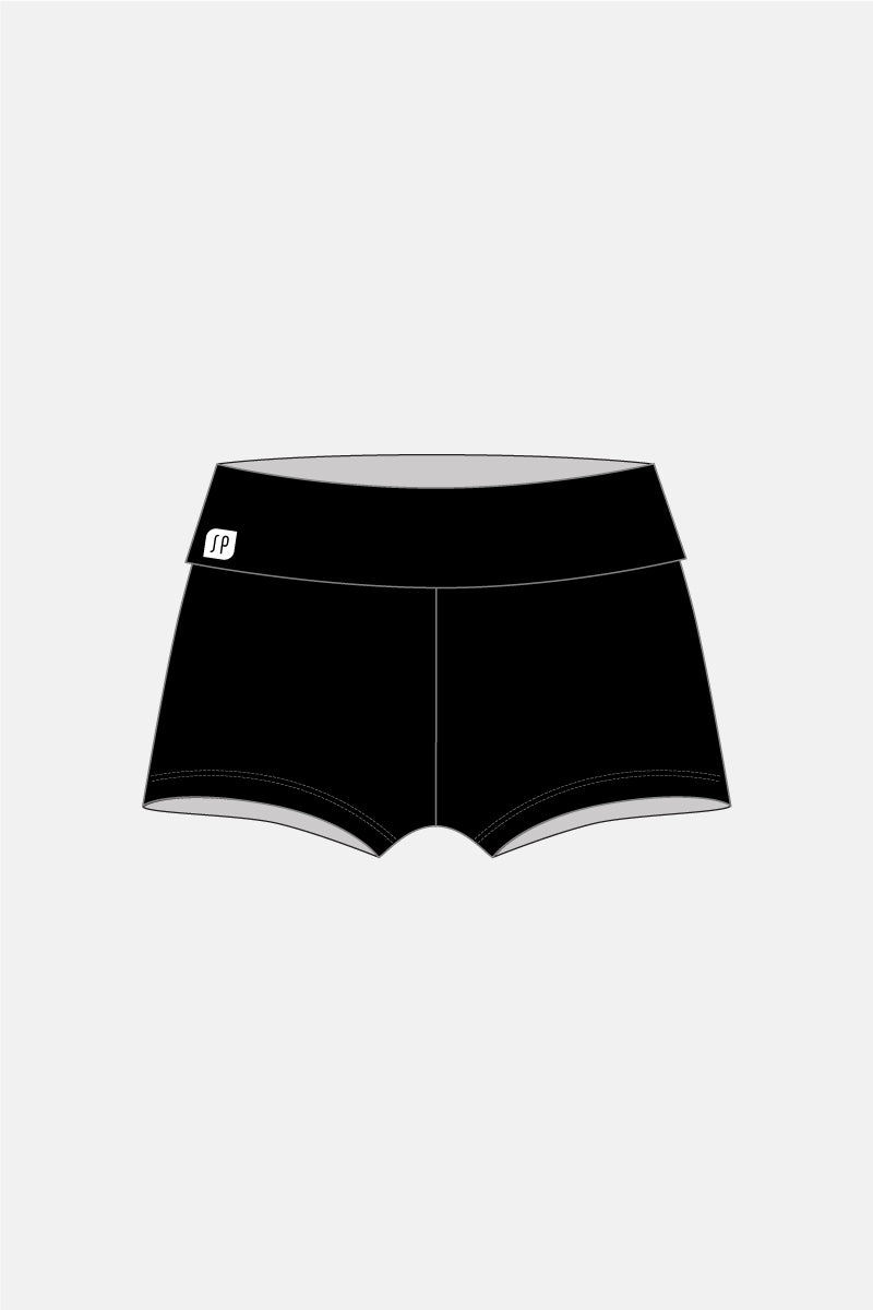 Girls Fold Over Shorts & Logo