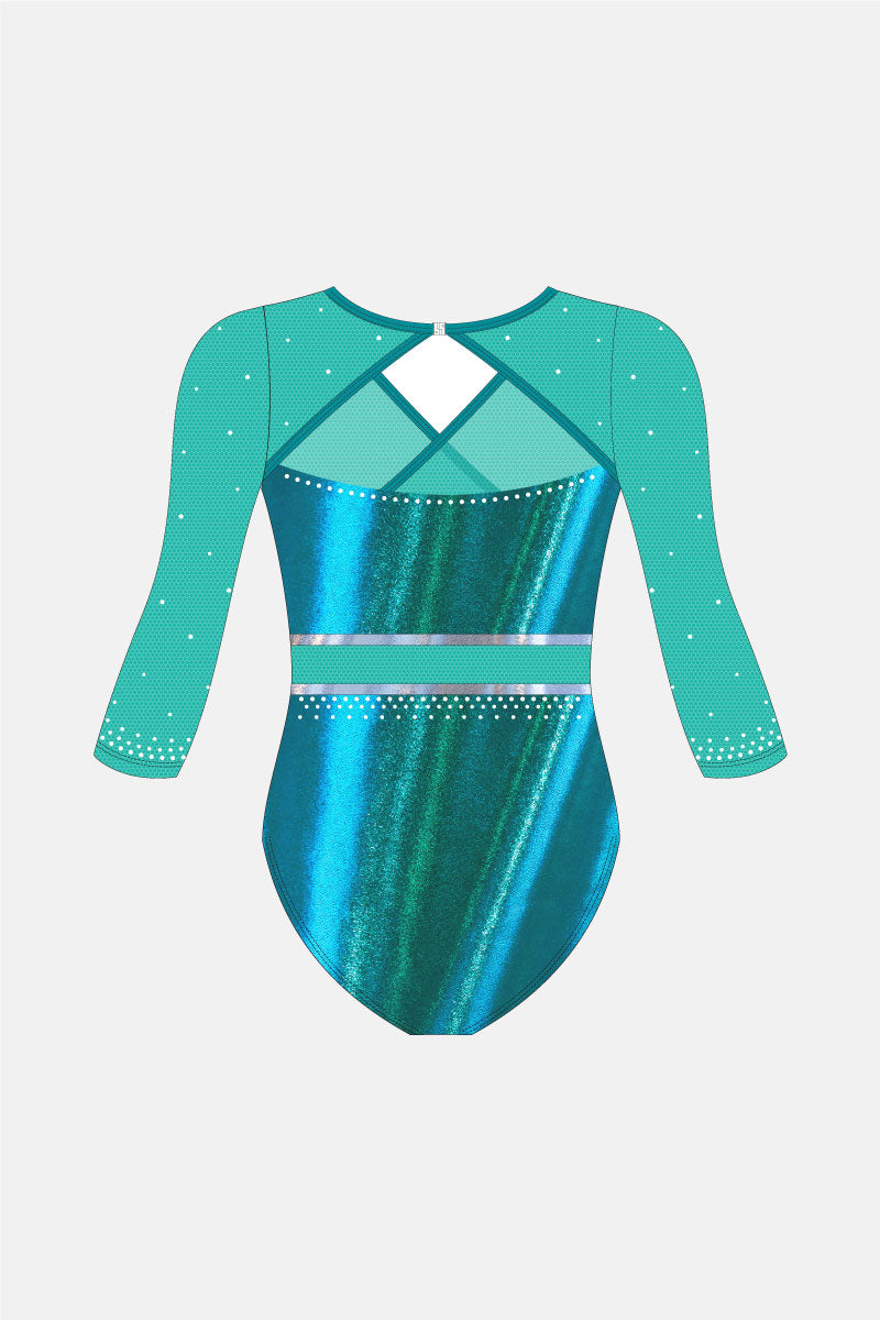 Girls Competition 3/4 Sleeve Leotard