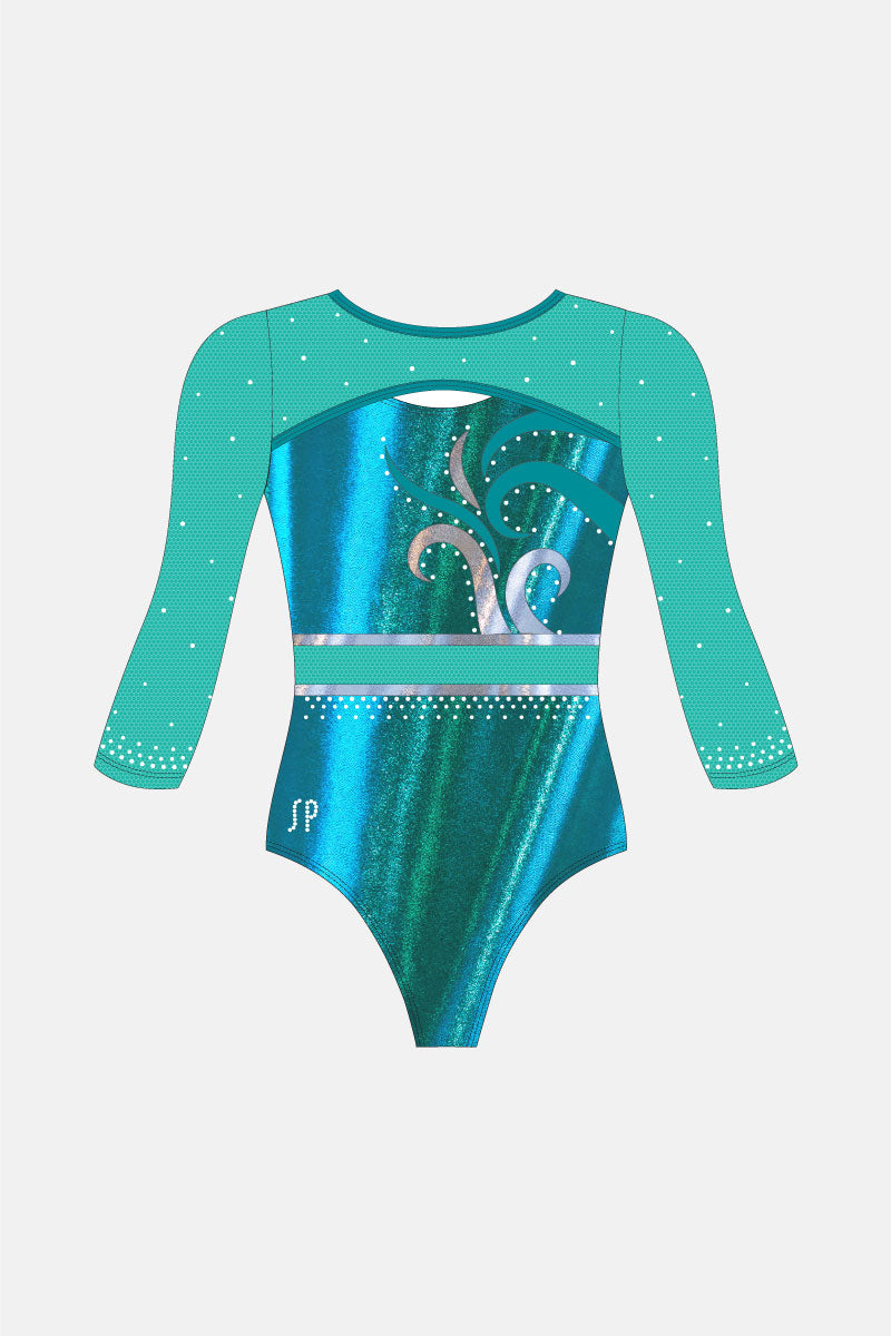 Girls Competition 3/4 Sleeve Leotard