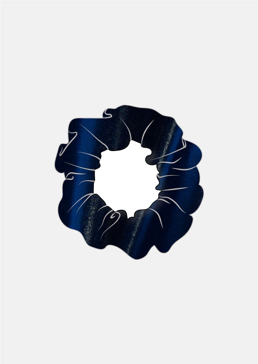 Navy Mystique Scrunchie