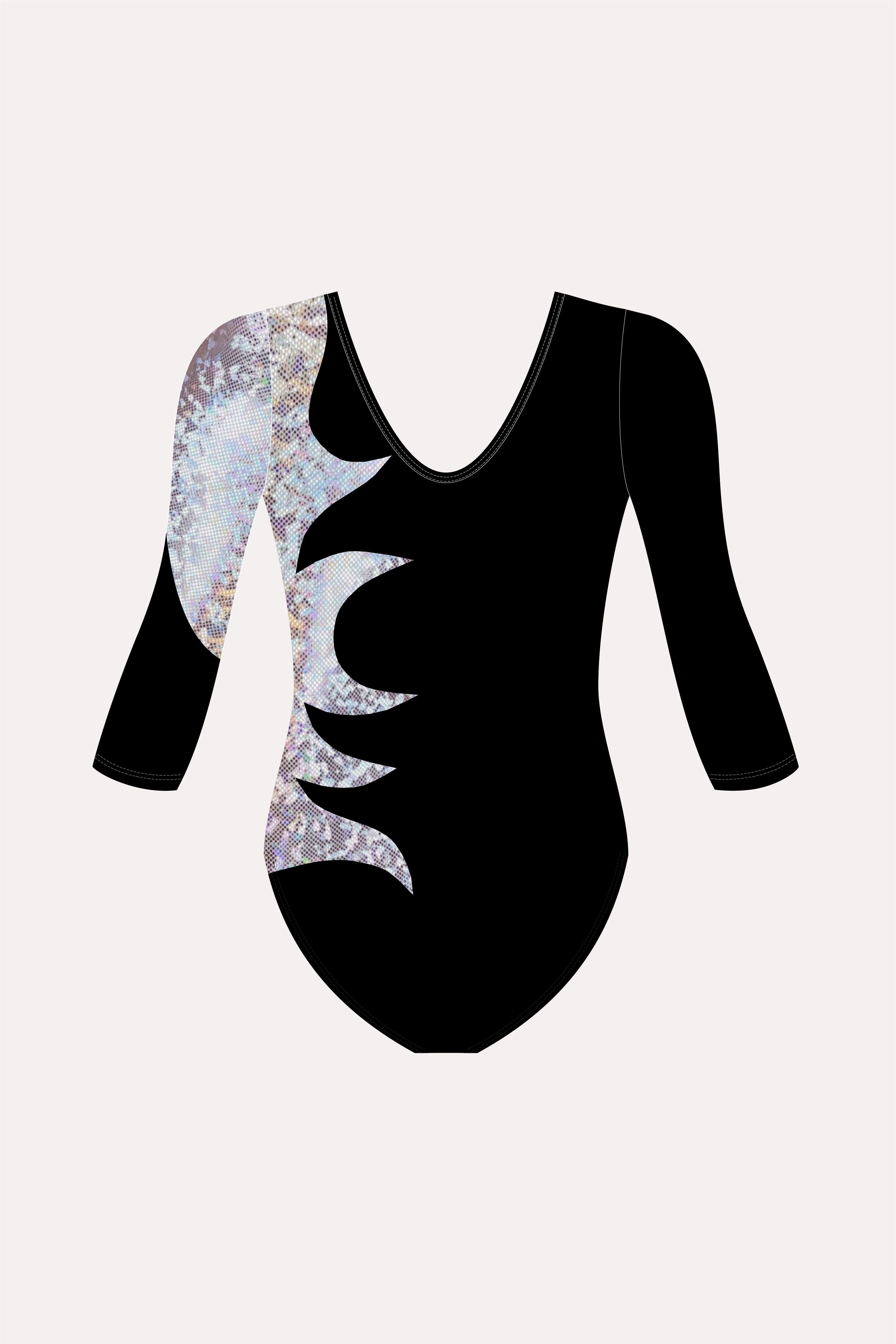 L7-10 3/4 Sleeve Leotard