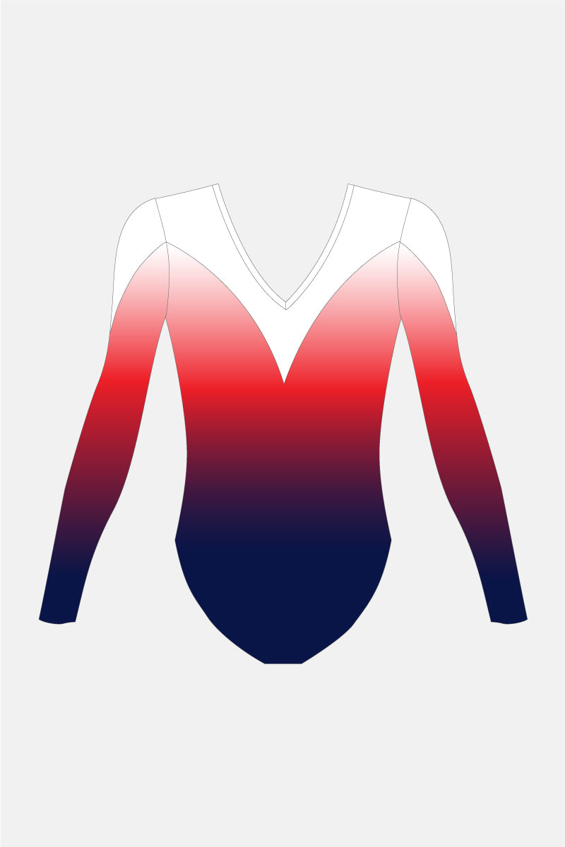 Long Sleeve Competition Aerobics Leotard