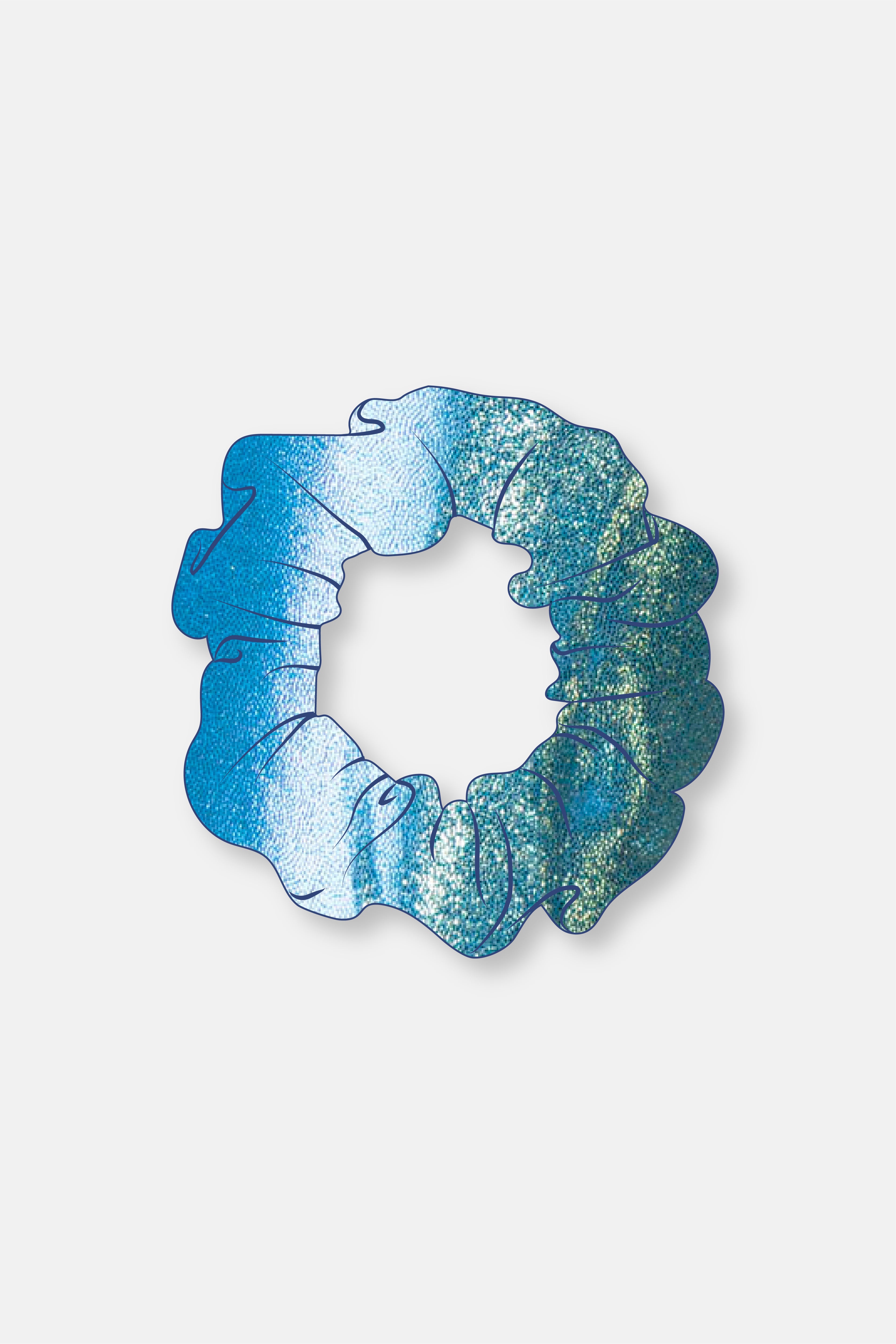 Hawaiian Blue Mystique Scrunchie