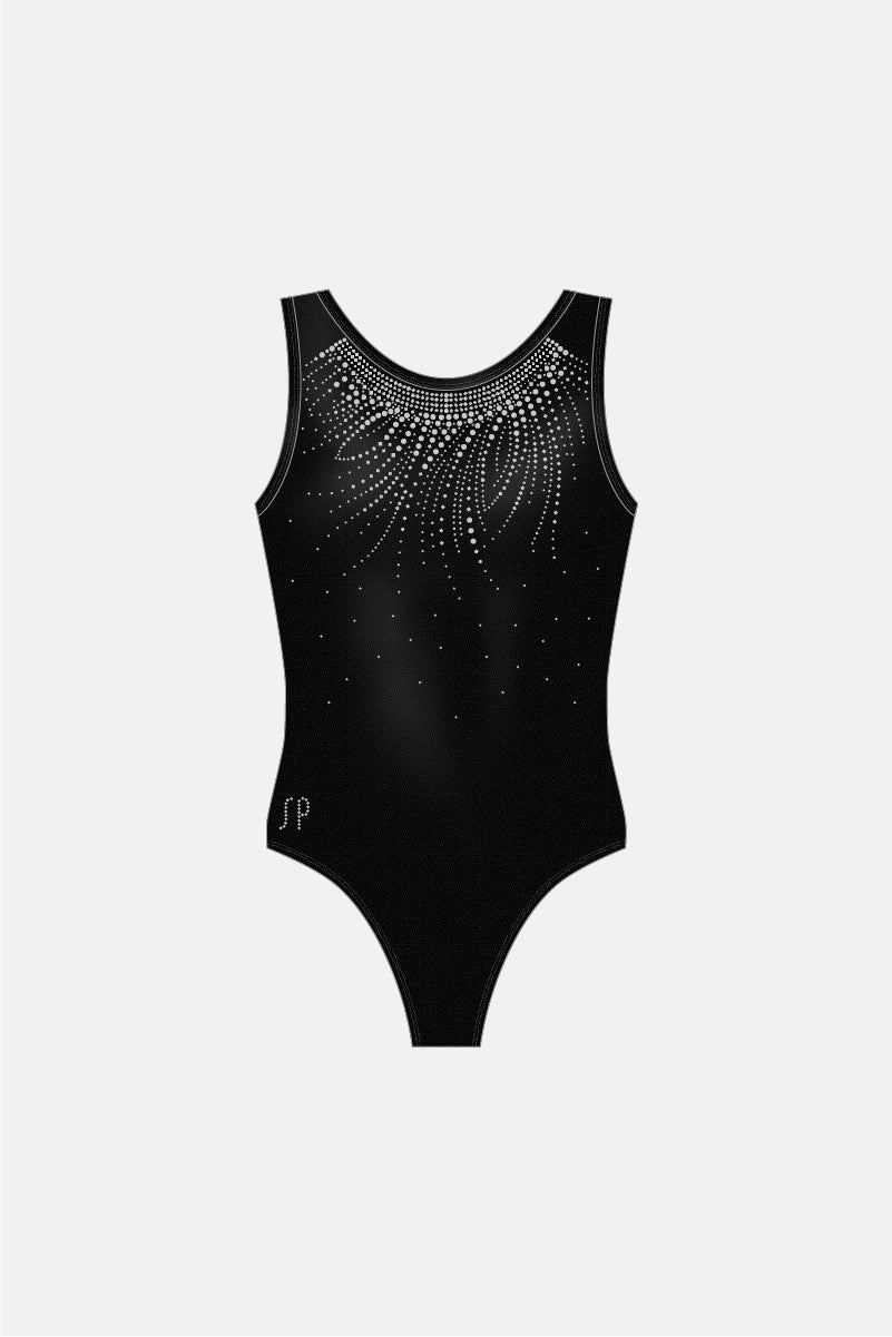 Black Sugarplum Sleeveless Leotard