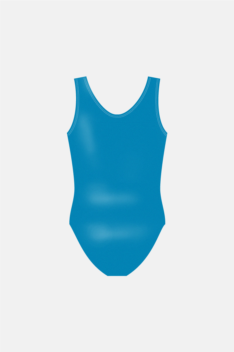 Girls Aqua Myst Sleeveless Leotard (Basic)
