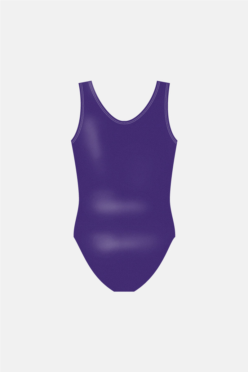 Girls Purple Myst Sleeveless Leotard (Basic)