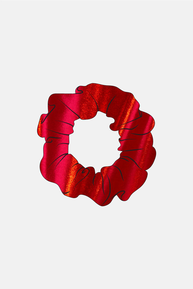Red Mystique Scrunchie