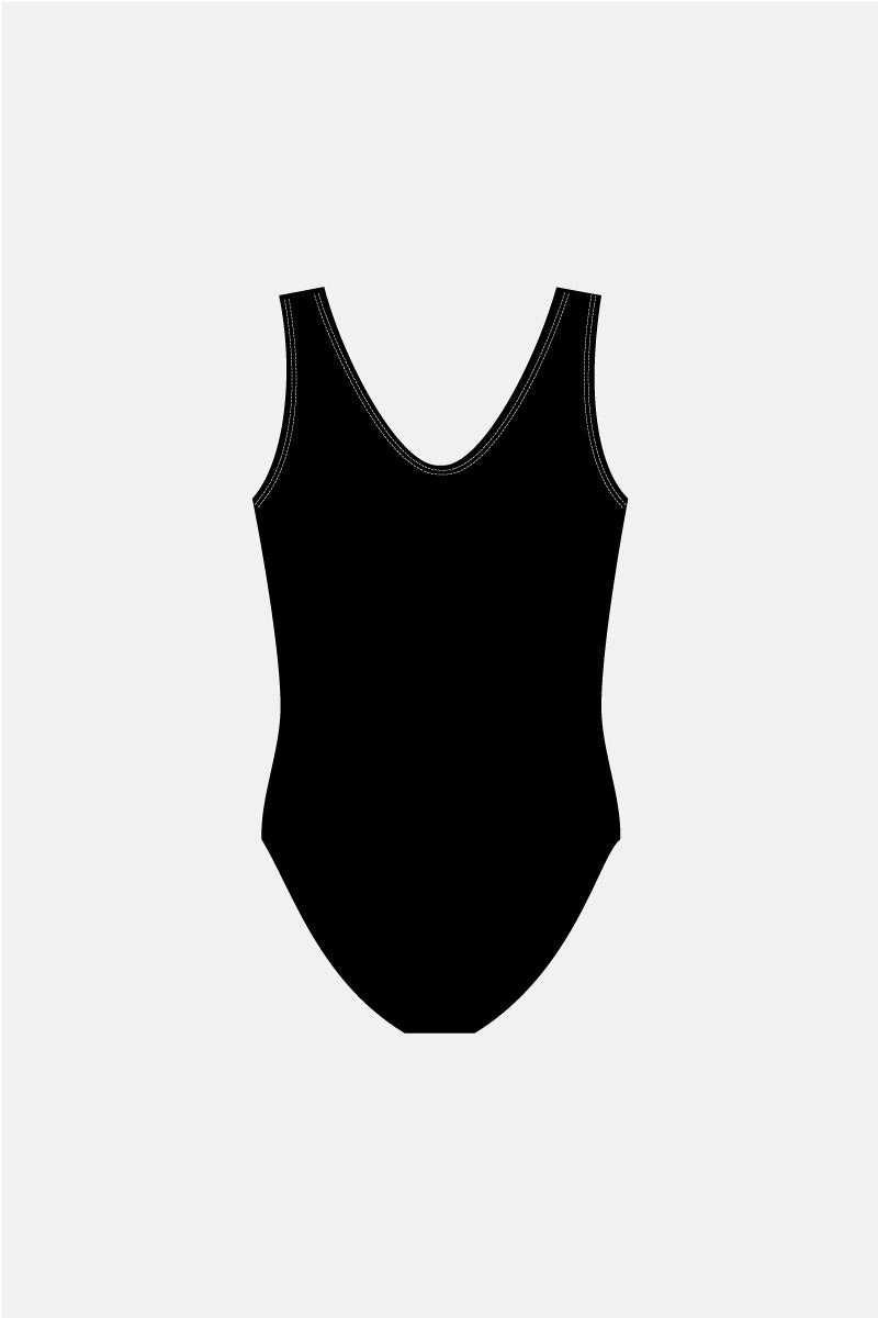 Black Rec Sleeveless Leotard