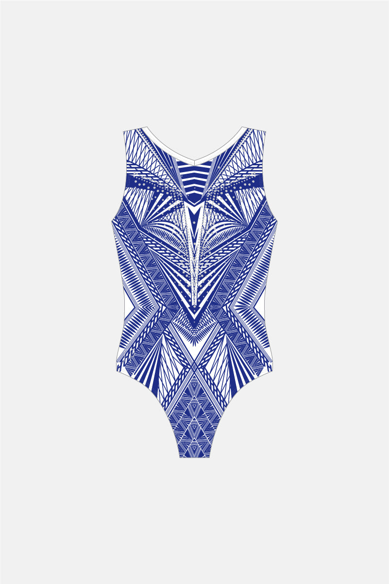 Girls Podium Sleeveless Leotard 1