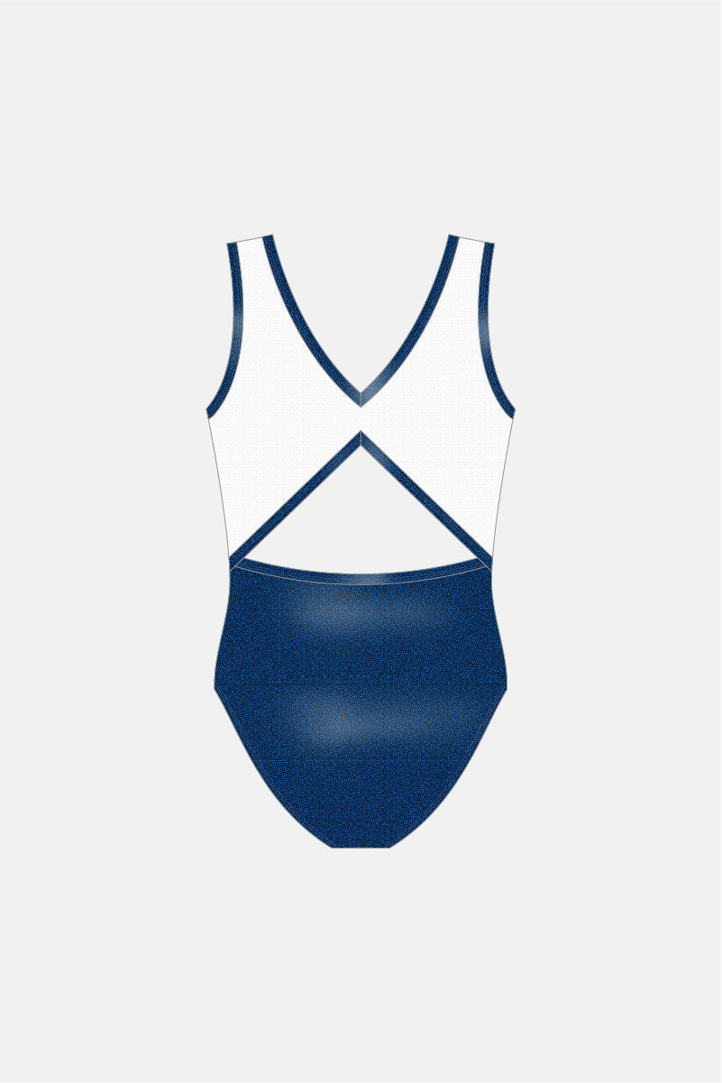 Girls Podium Sleeveless Leotard 2 Shelf Bra