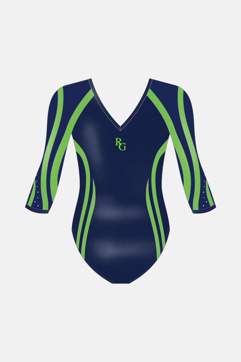 Girls Comp 3/4 Sleeve Leotard