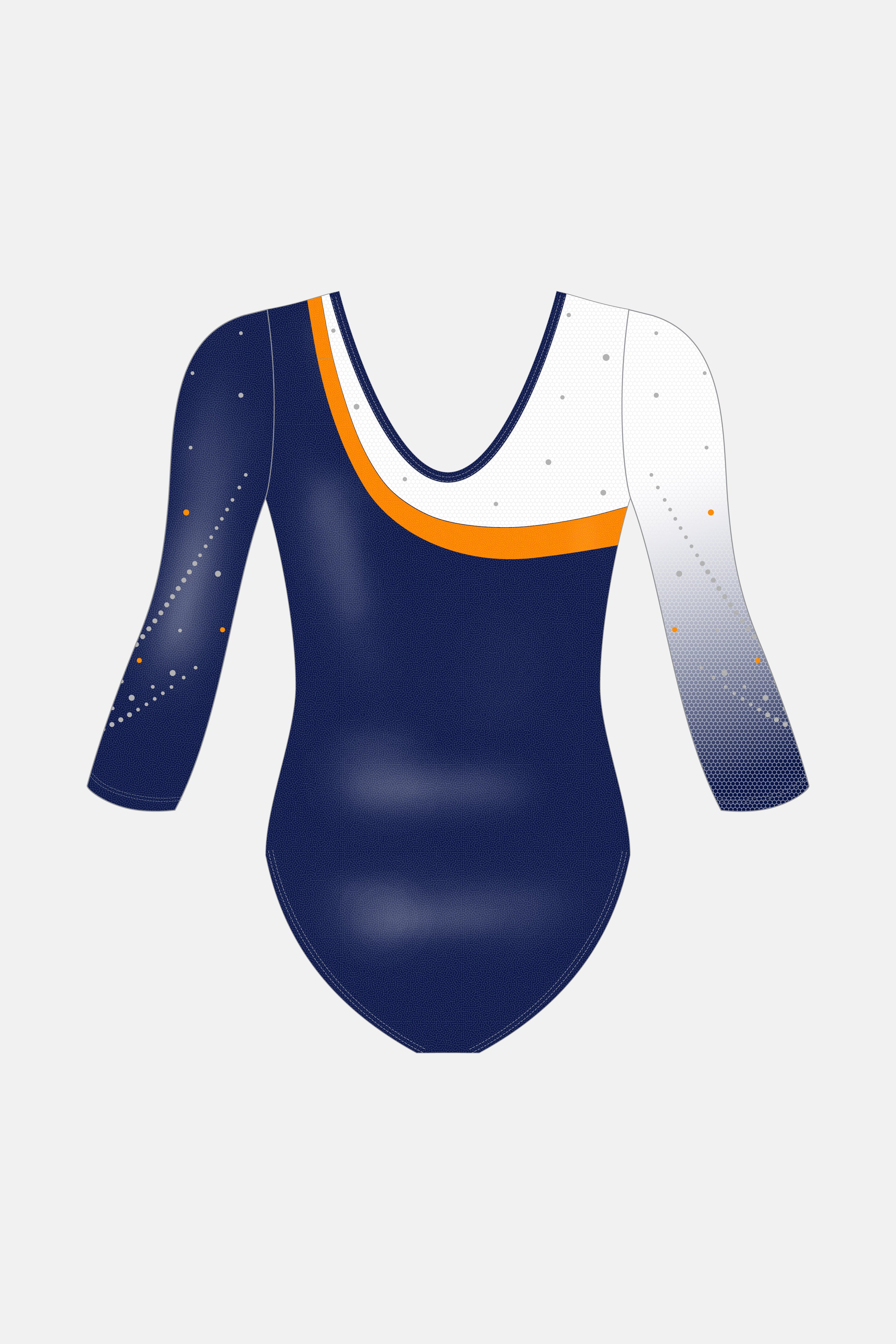 2023 Navy WAG/TRAMP 3/4 Sleeve Leotard