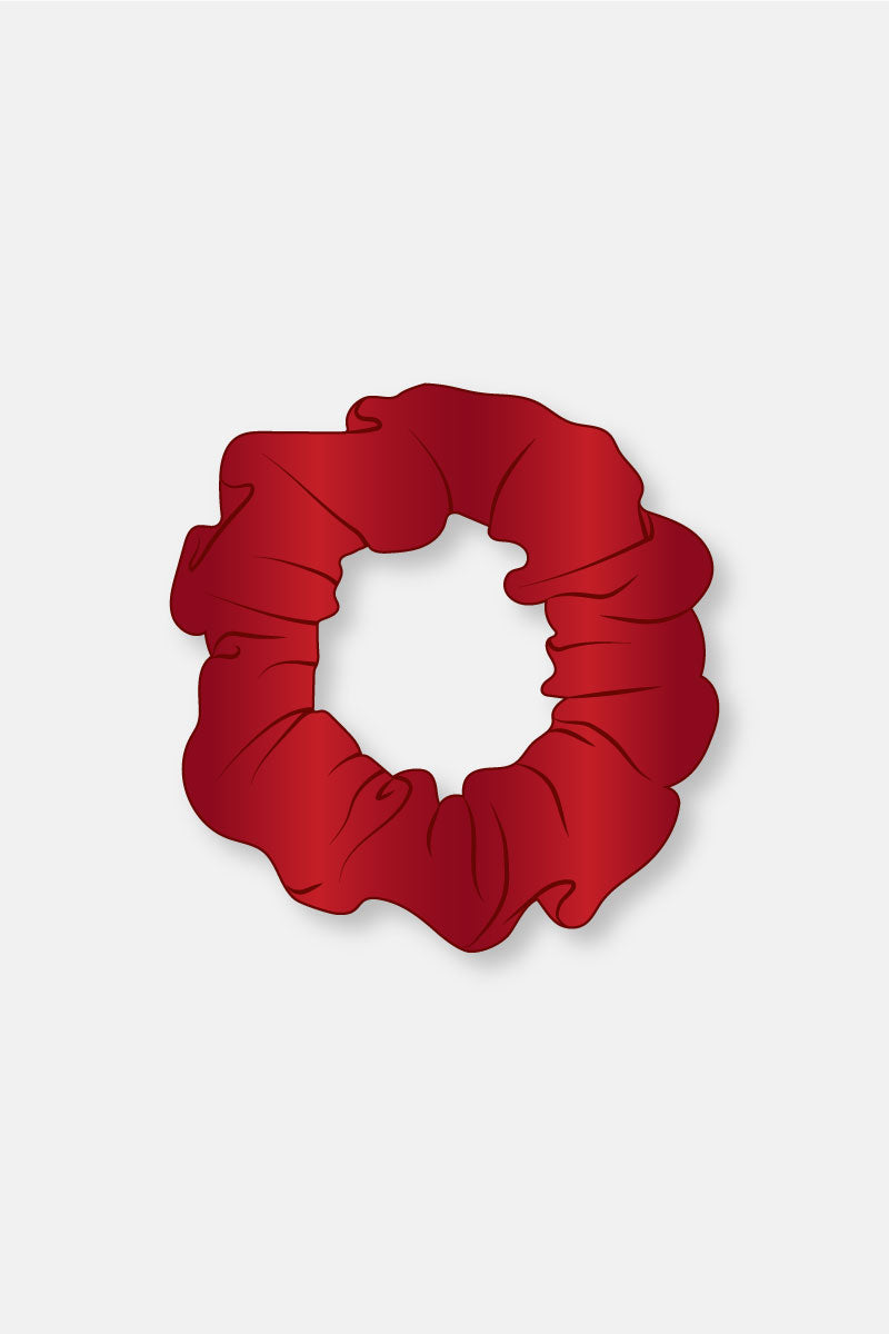 Red Wetlook Scrunchie