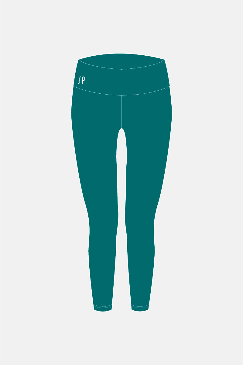 Deep Teal Full Length Tights