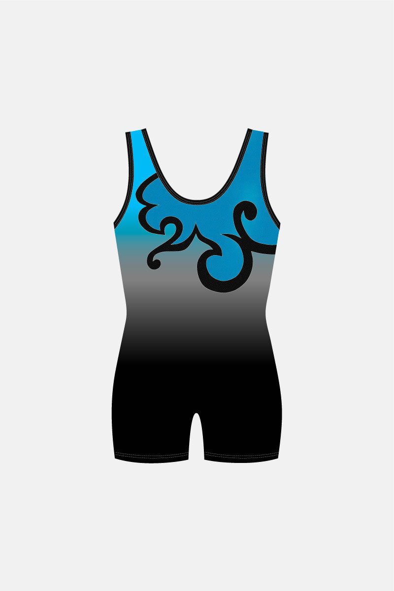 Girls Team Gym Short Length Unitard