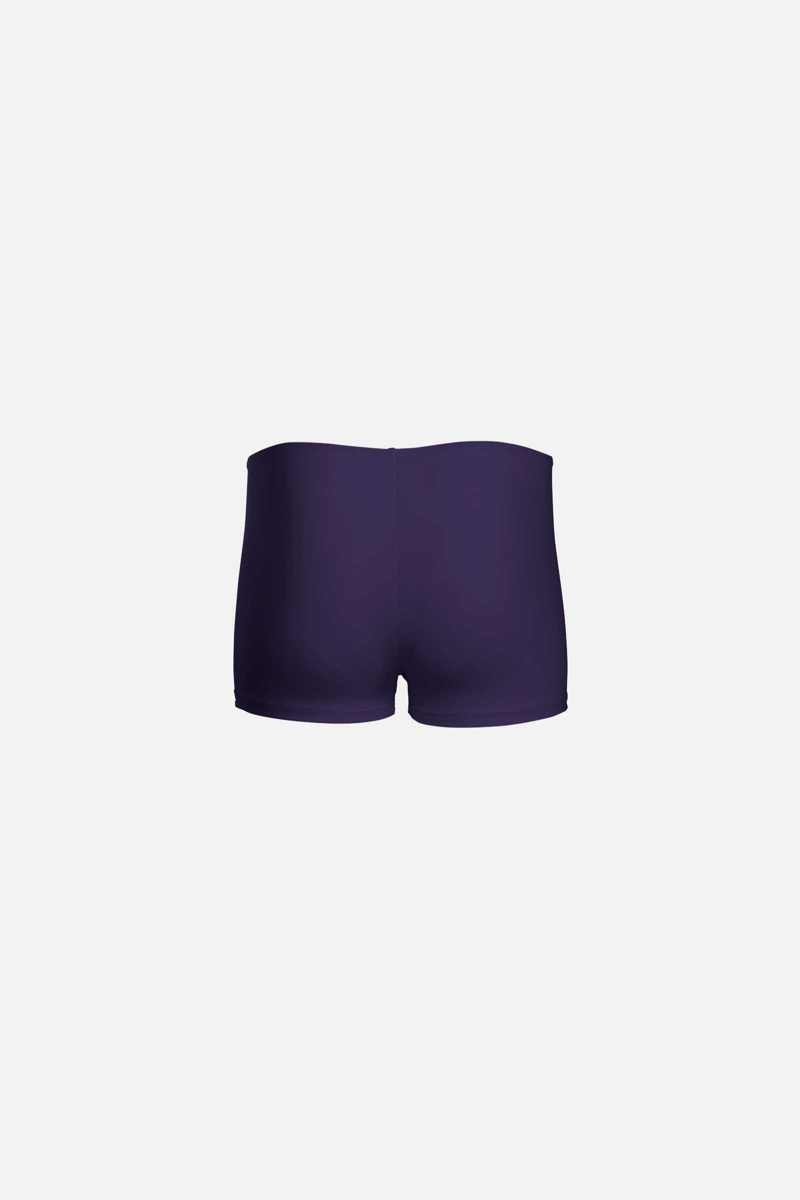 Girls Navy Lycra Shorts - High Waisted