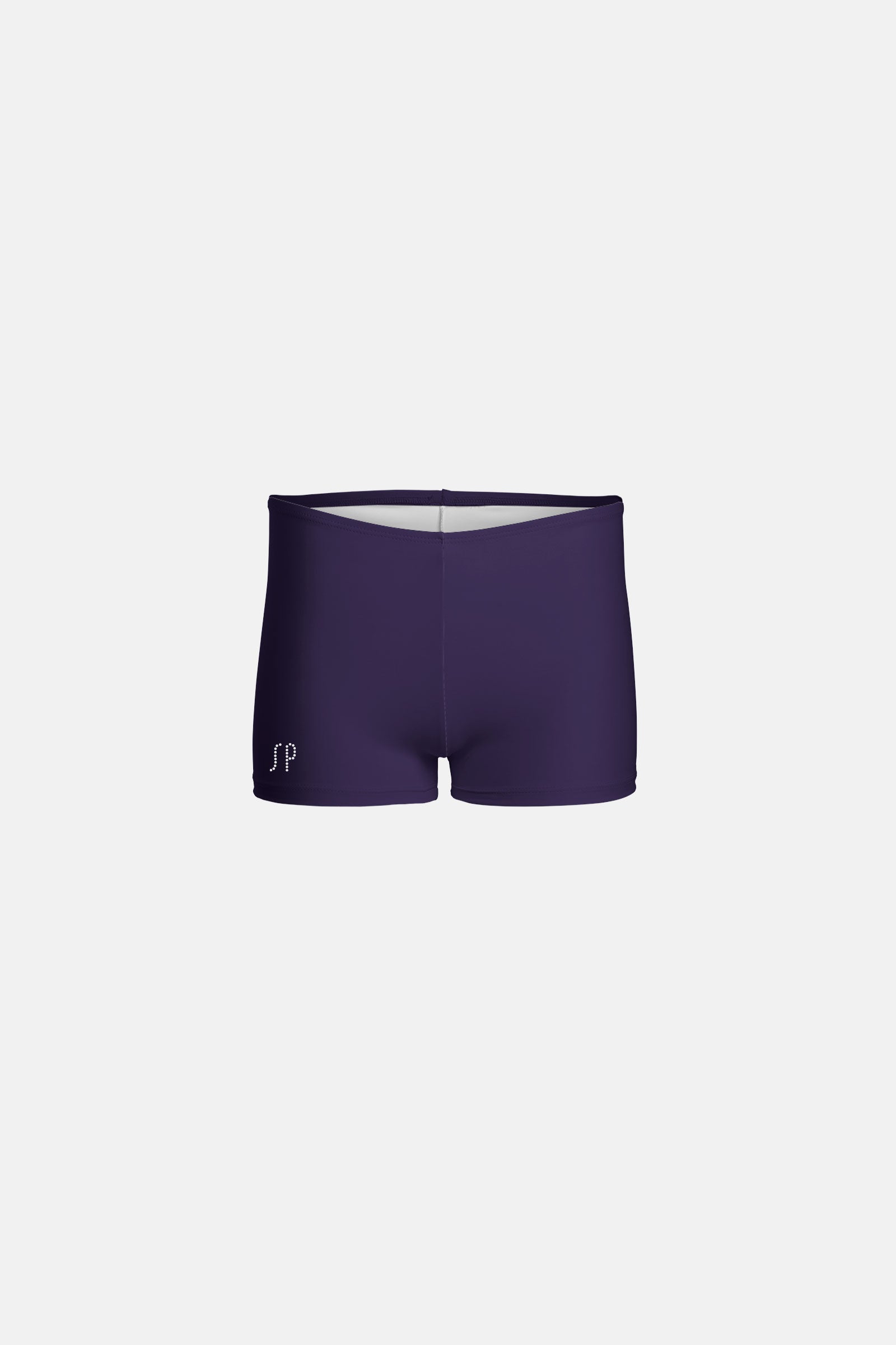 Girls Navy Lycra Shorts - High Waisted