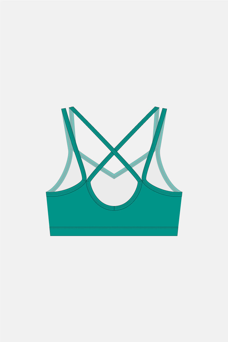 Jade Matt Binding Crop Top OPT 2