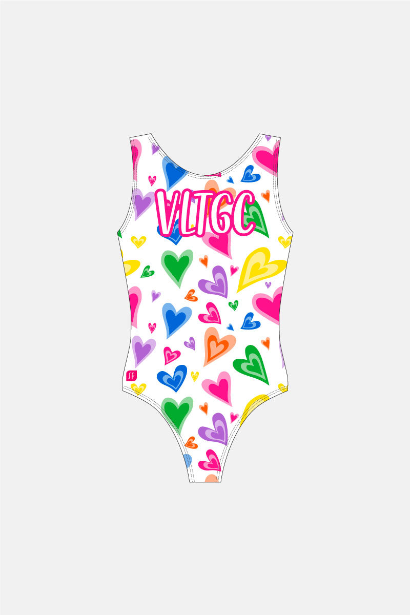 Heart Sleeveless Leotard