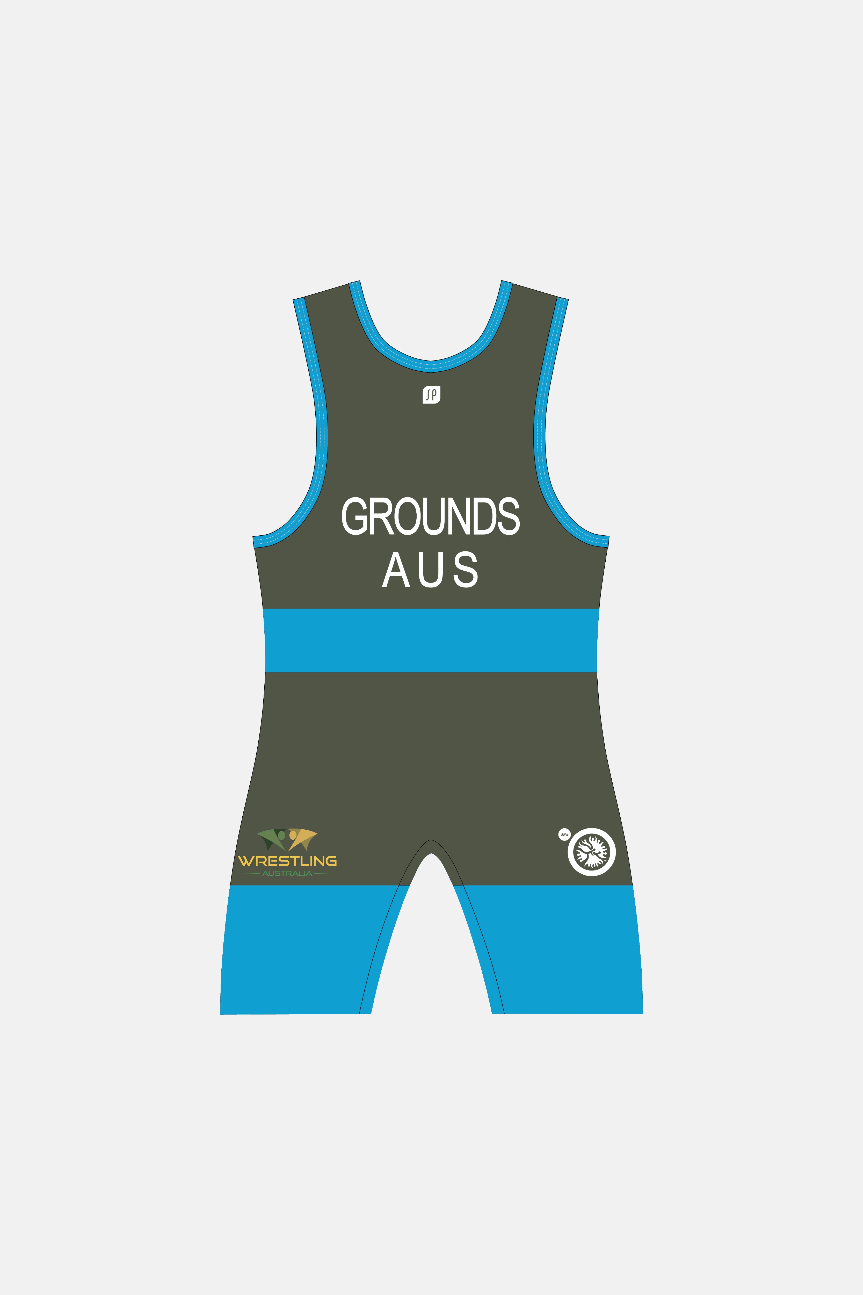 Mens Khaki Wrestling Suit