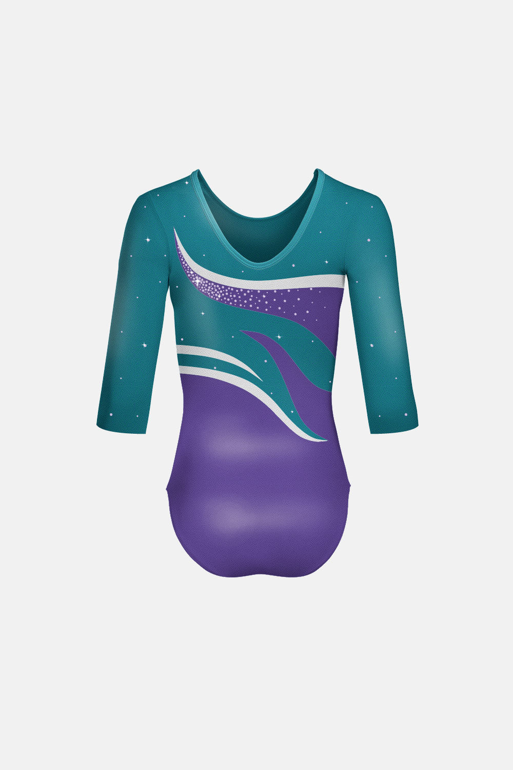 Girls L3-7 Comp 3/4 Sleeve Leotard - Ava Design