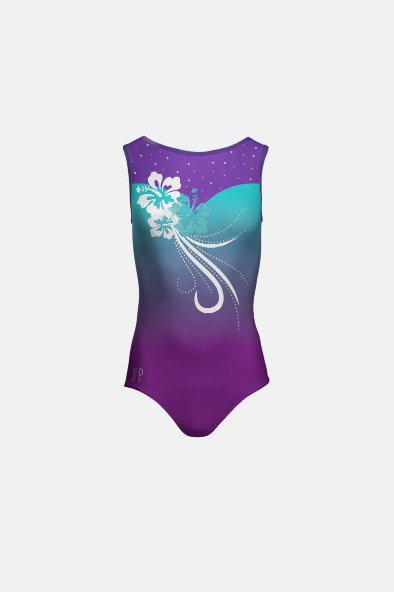 Girls Hawaii Sleeveless Leotard