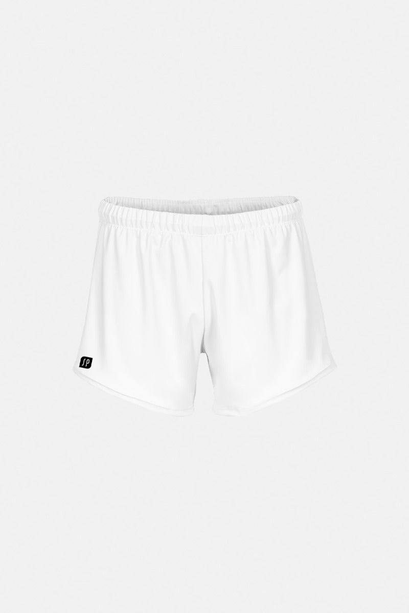 Boys White Comp Shorts