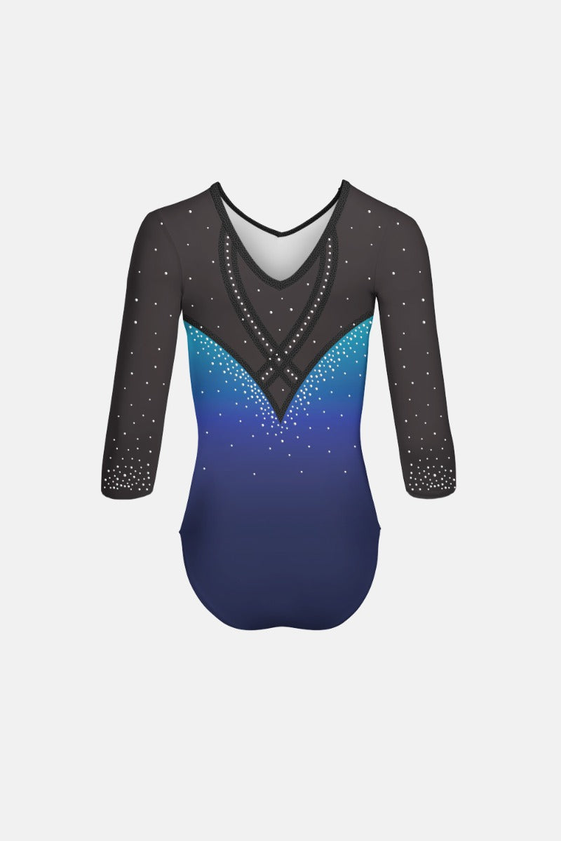 Girls 3/4 Sleeve Comp Leotard