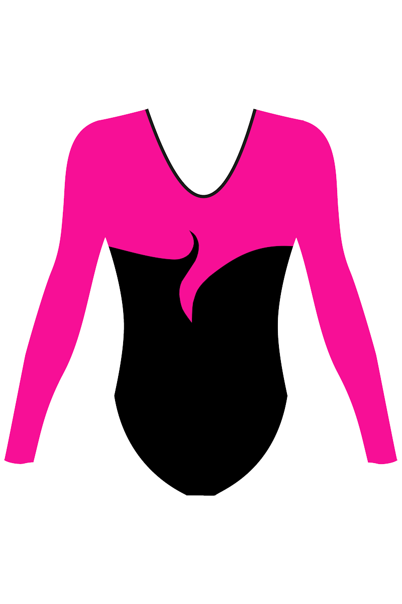 Girls Junior Long Sleeve Leotard