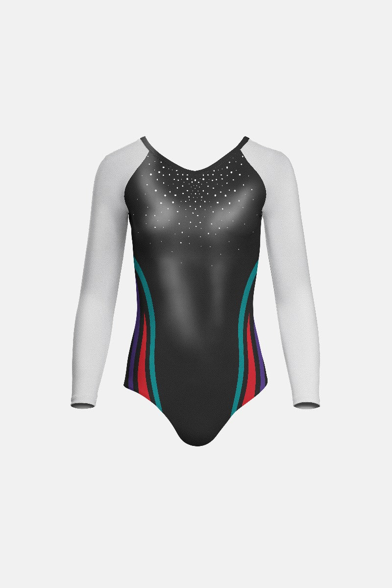 Girls Swannies Comp Leotard & Crystals