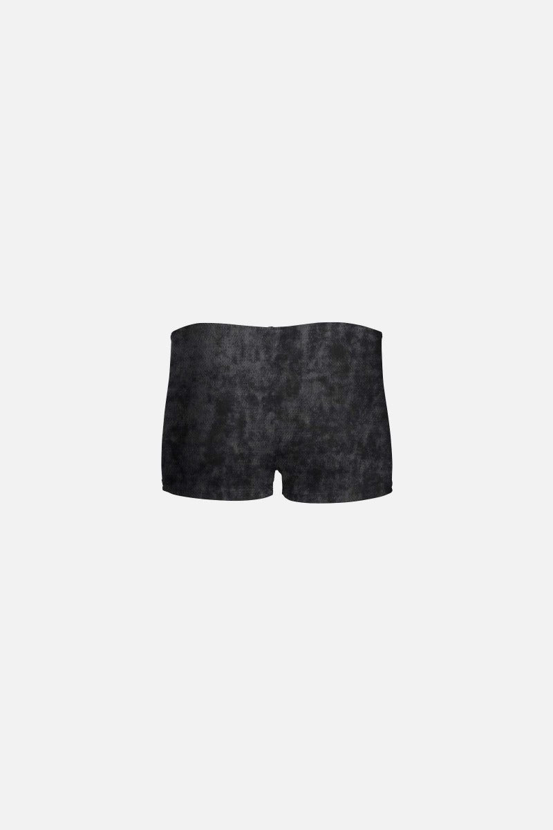 Girls Black Velvet Shorts