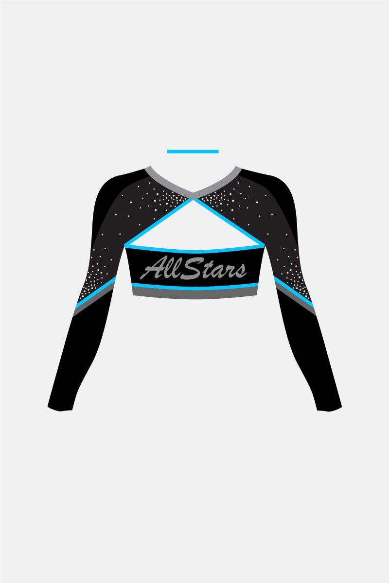 Girls 2018 Allstar Midriff Top