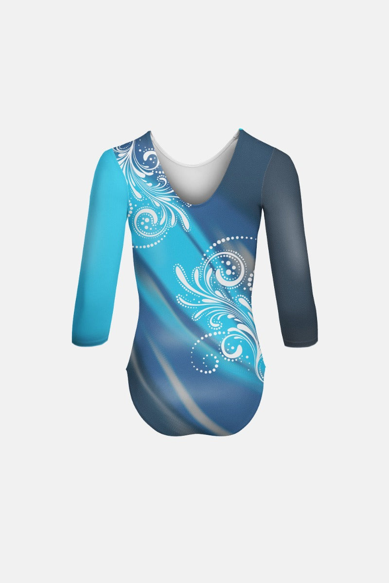 Girls Subli Mystique 3/4 Sleeve Leotard