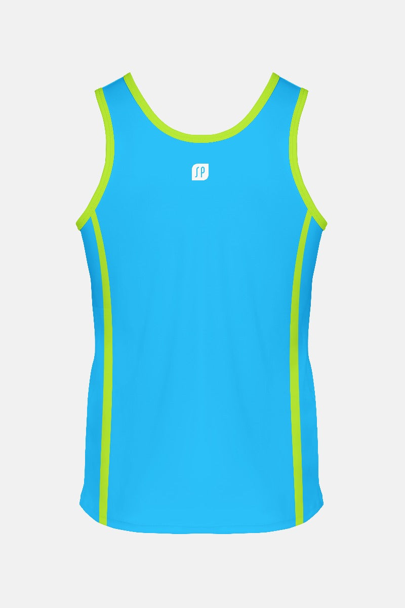 Boys Singlet - Blue/Green